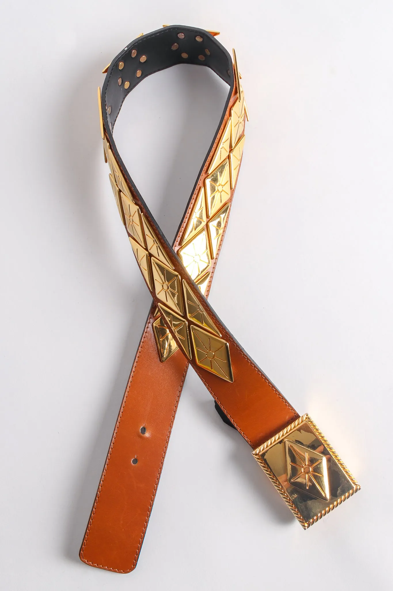 Diamond Burst Buckle Belt