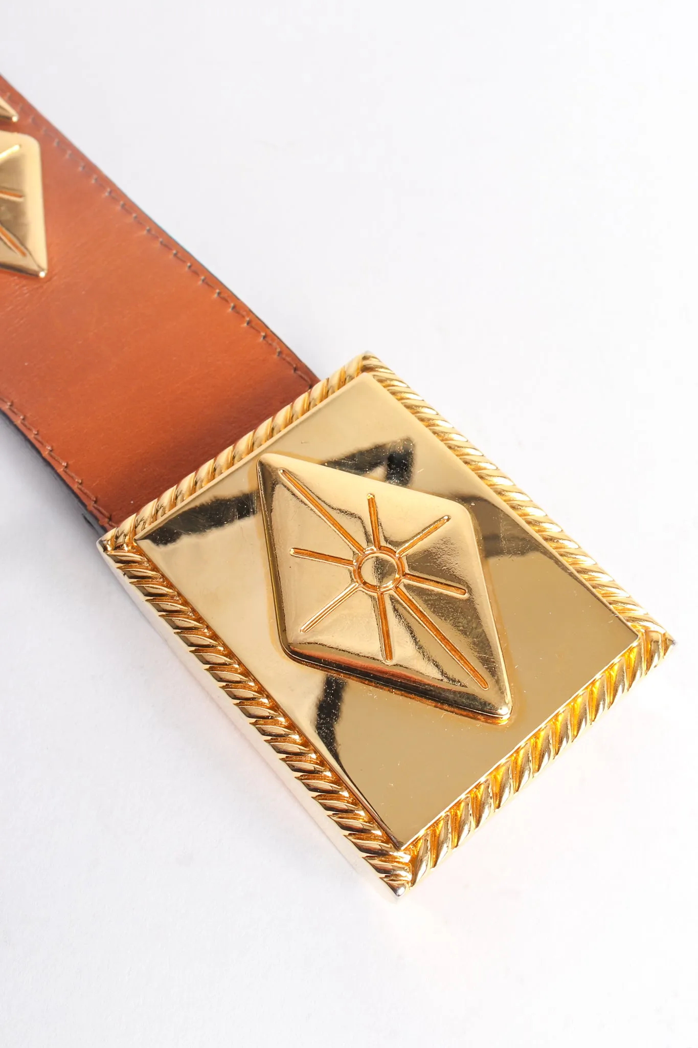 Diamond Burst Buckle Belt