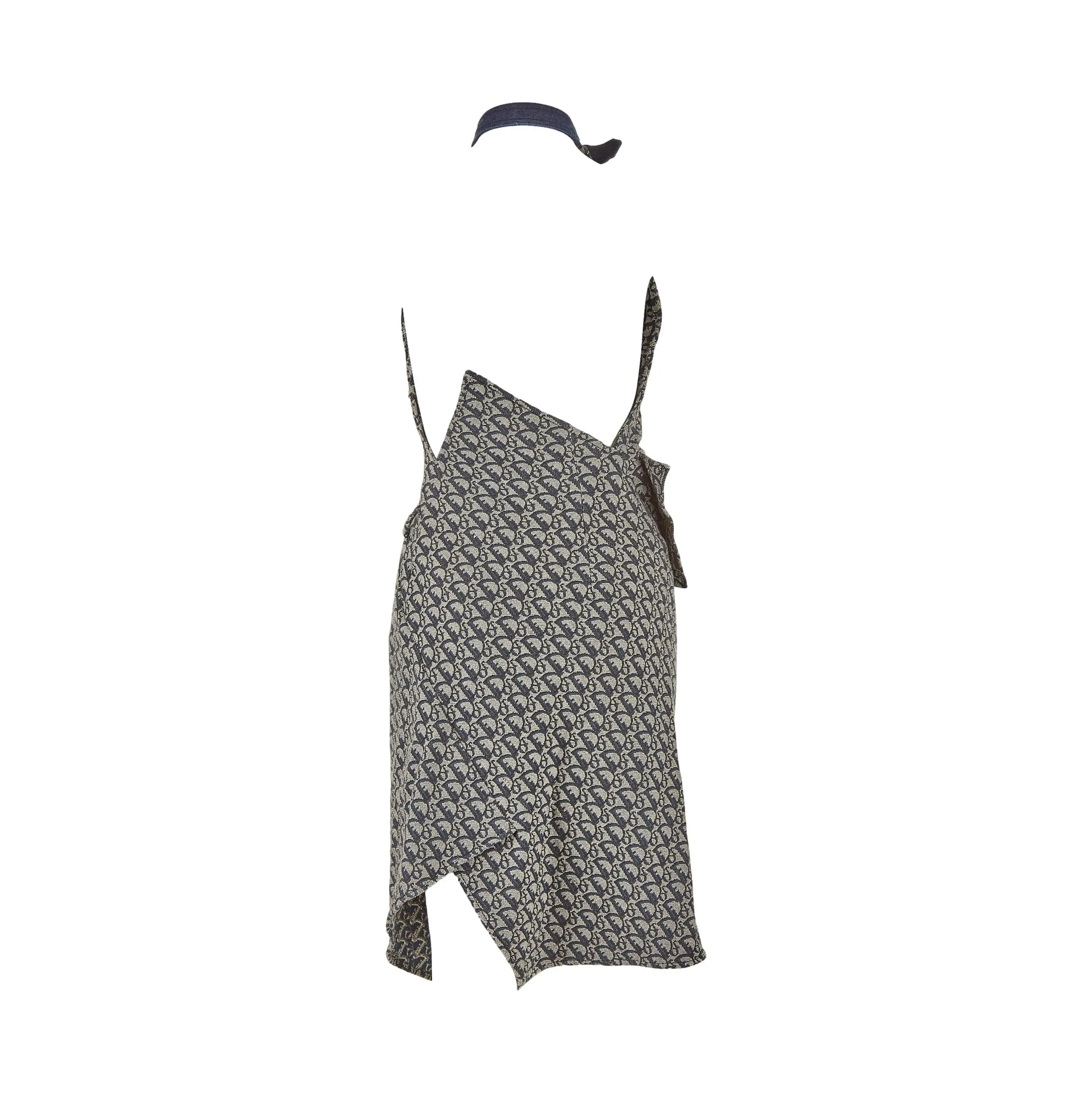 Dior Navy Logo Buckle Dress