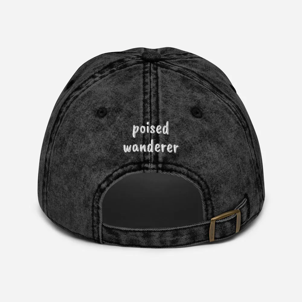 Distressed Peace Vintage Cotton Twill Hat