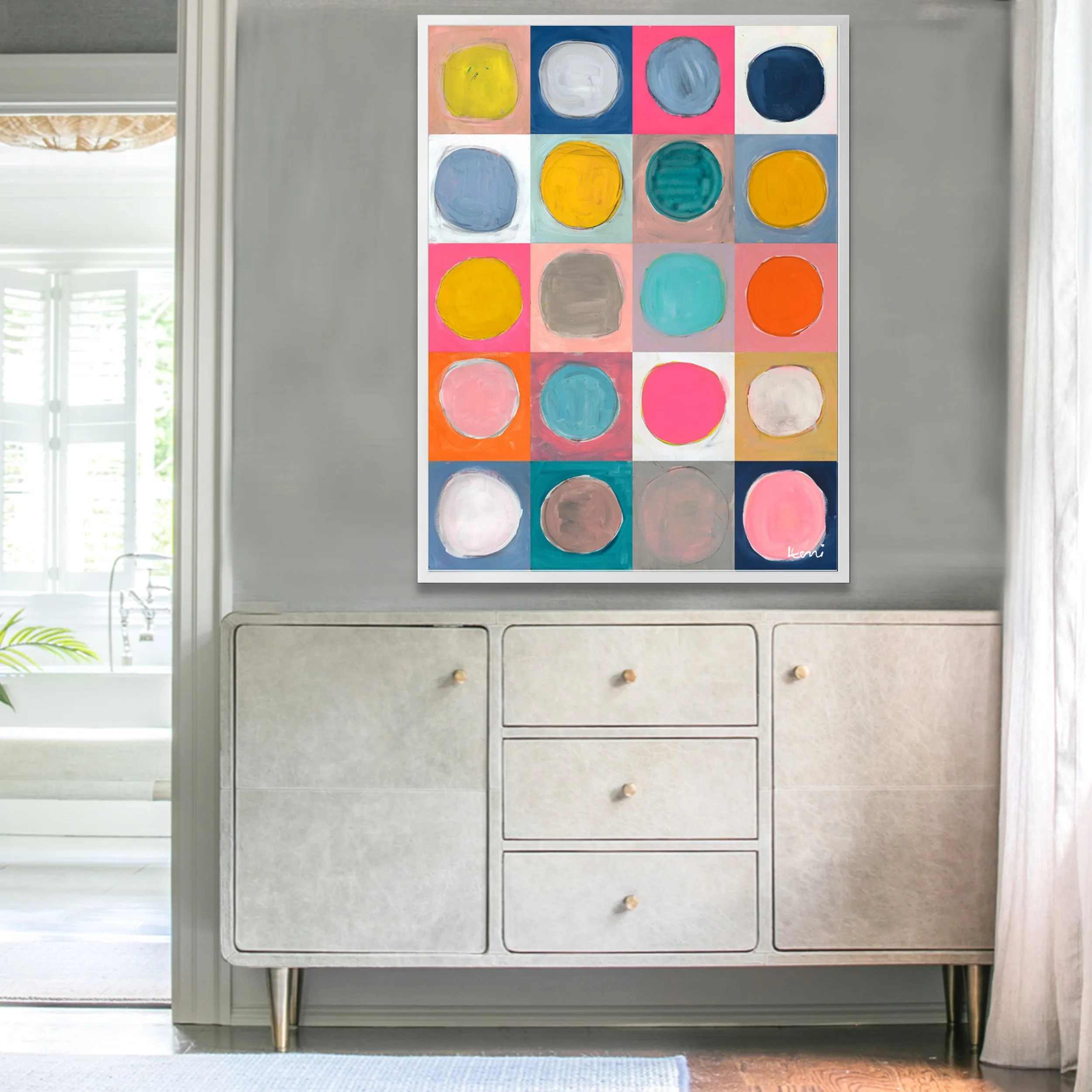 Dots For Daze Vertical Art Print