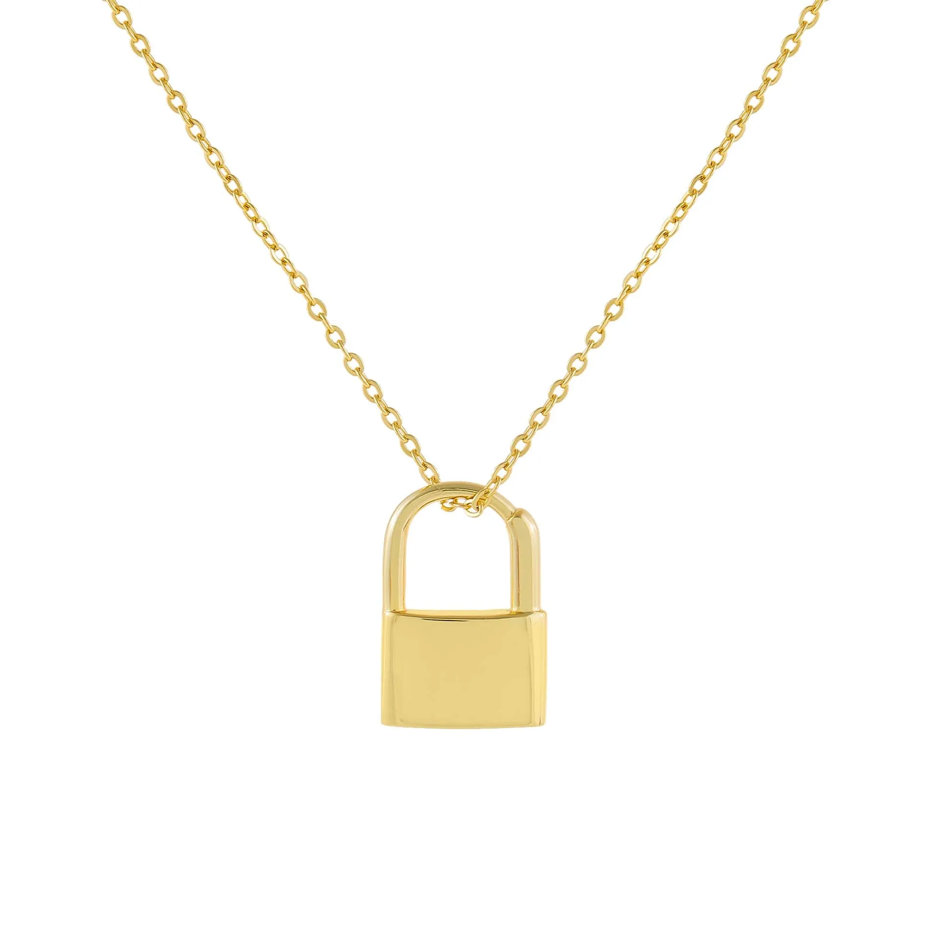 Double Sided Mini Lock Necklace