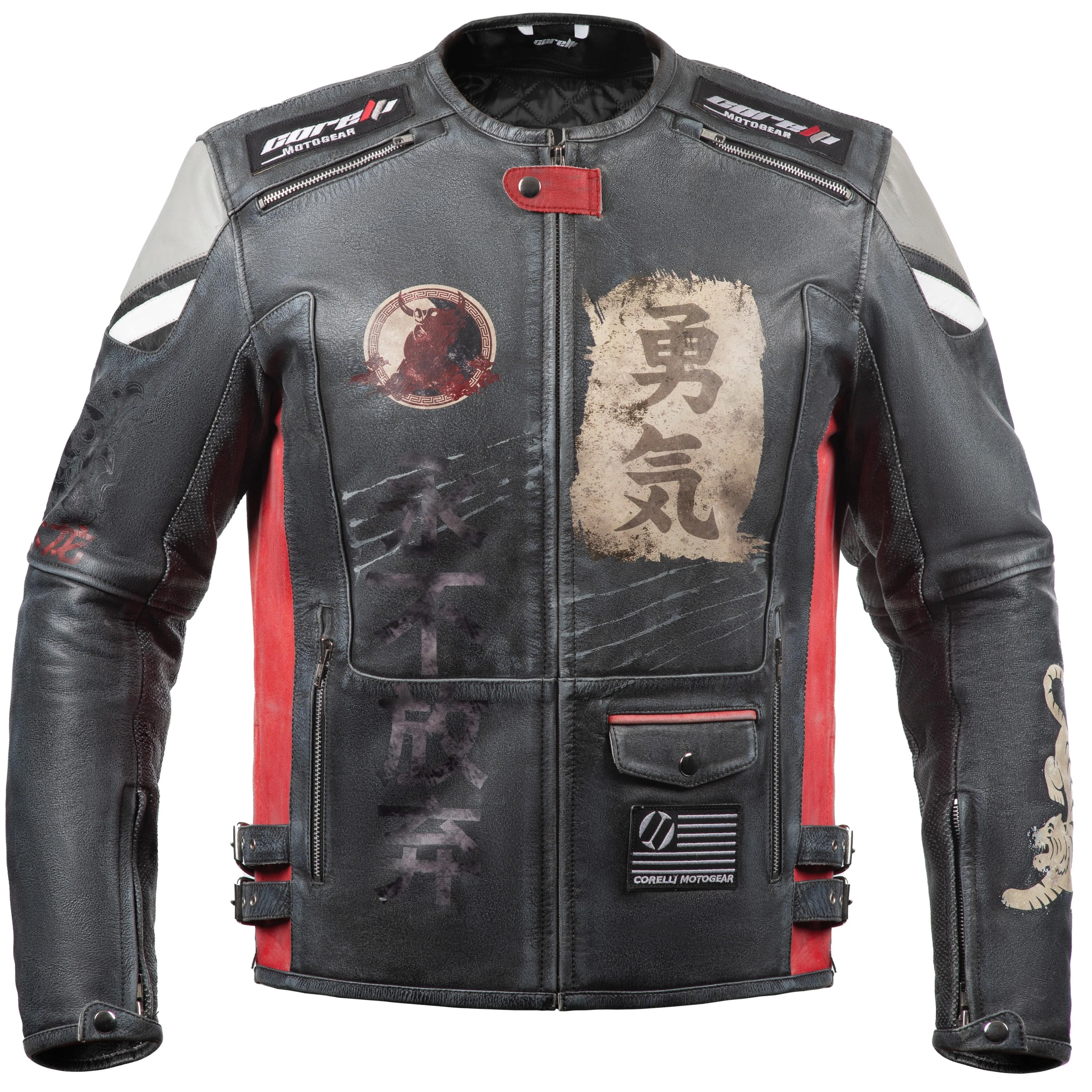 Dragon Vintage Motorcycle Leather Jacket
