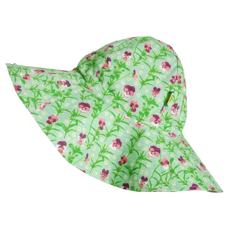 DUNS Sweden Viola Tricolor Sun Hat - Spring Bouquet Green (Only 2 left! M/1-4y)