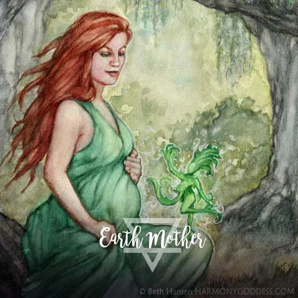 Earth Mother Altar Goddess Print