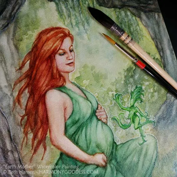 Earth Mother Altar Goddess Print