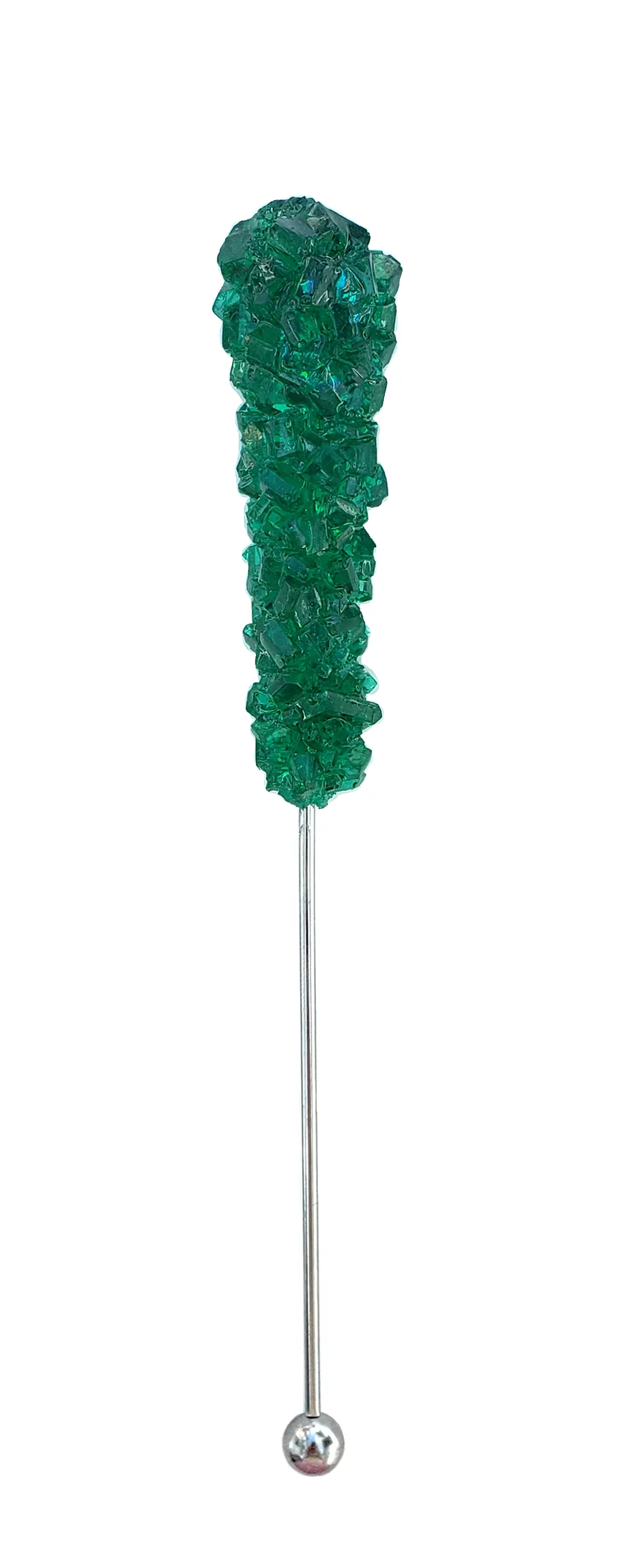 EMERALD ROCK CANDY SWIZZLE STICK NECKLACE