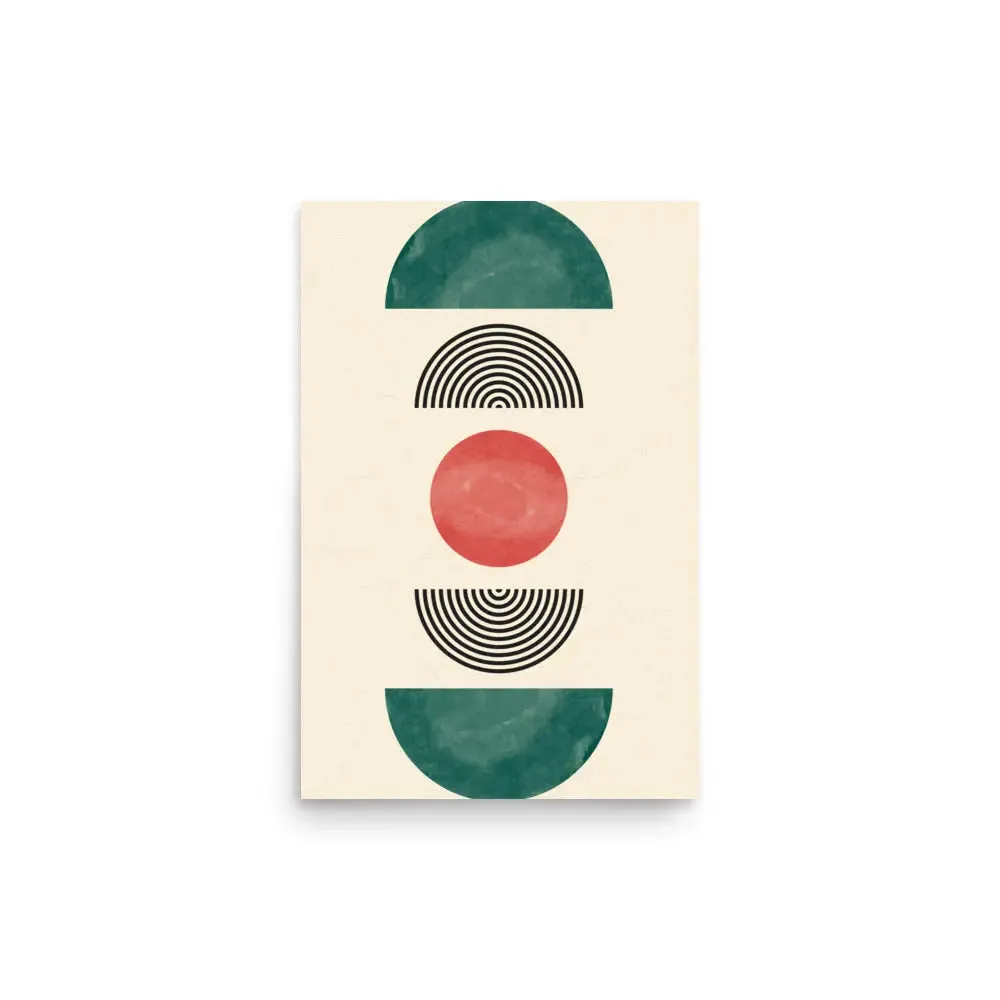 Emerging Circles – Mid-Century Modern Art Poster