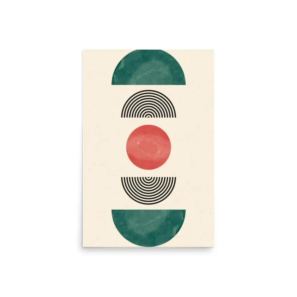 Emerging Circles – Mid-Century Modern Art Poster
