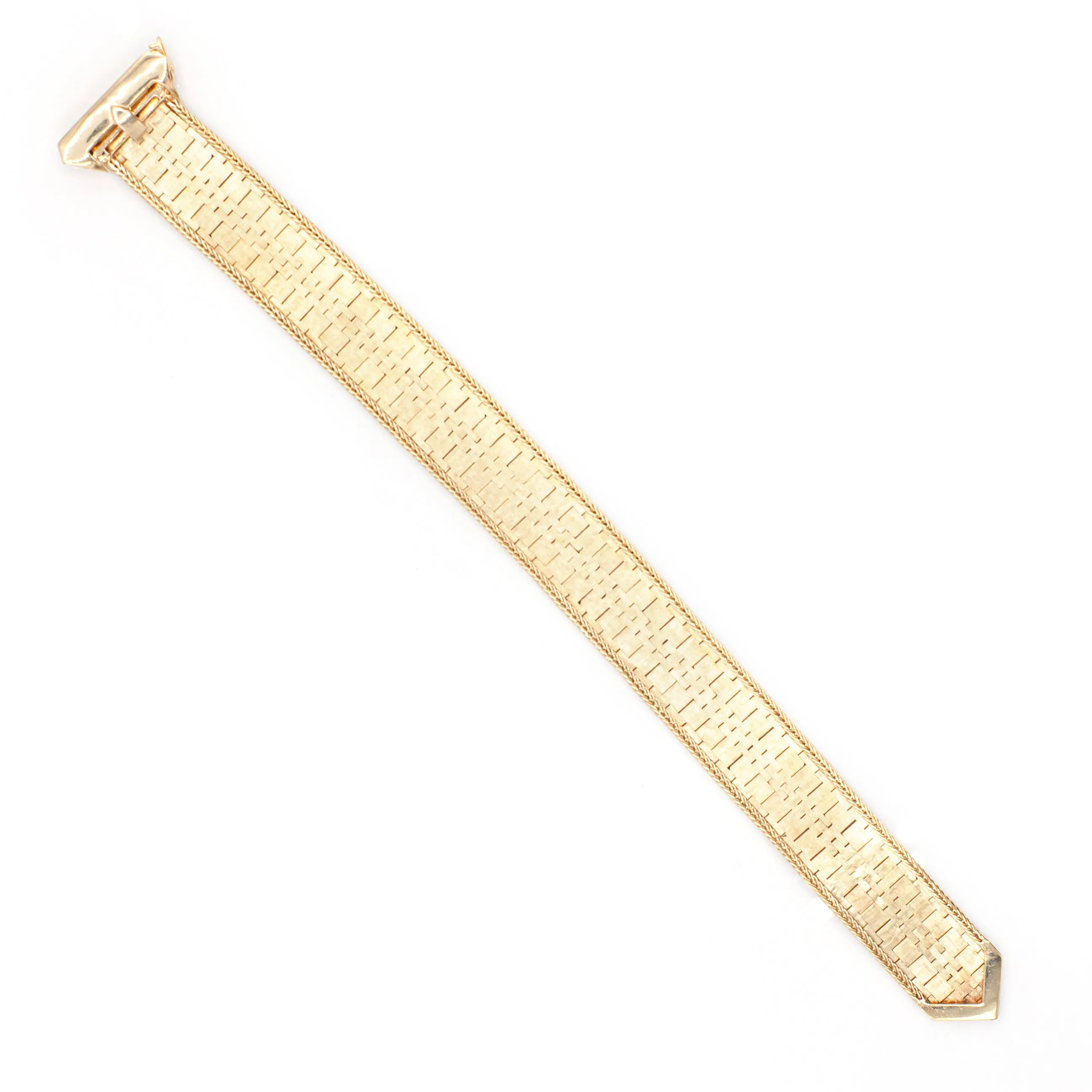Estate Collection Vintage 14K Gold Buckle Bracelet