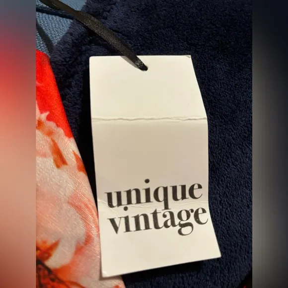 Extrasmall Floral Print Unique Vintage Skirt