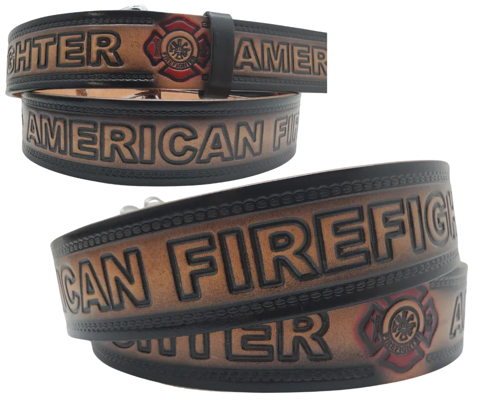 Fire Dept. Leather Belt