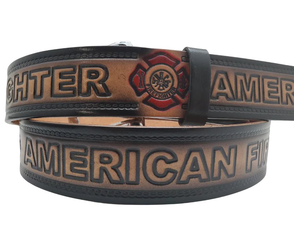 Fire Dept. Leather Belt
