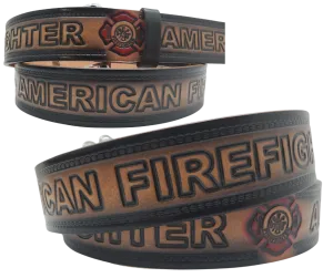 Fire Dept. Leather Belt