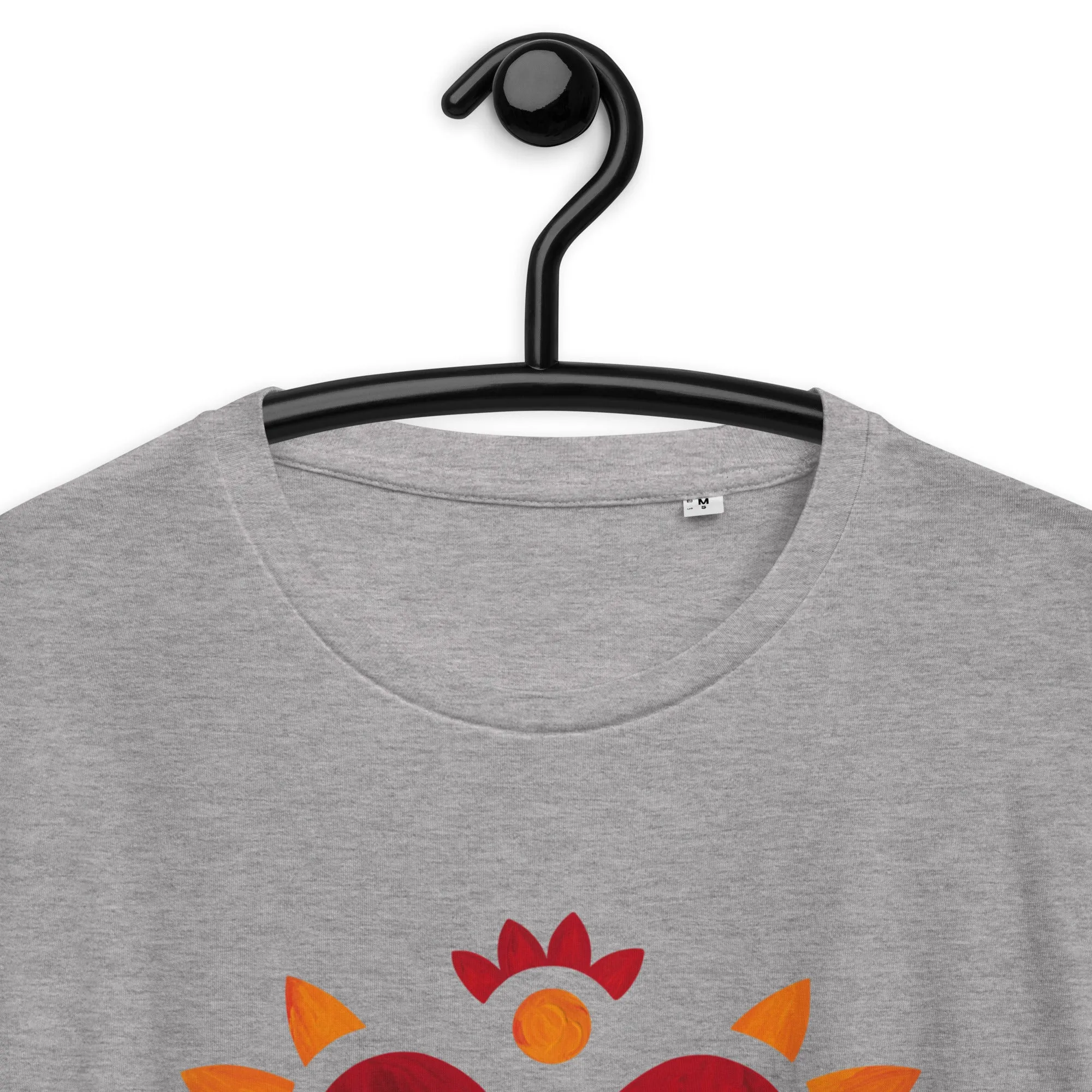 Flaming Heart - Unisex Organic Cotton T-Shirt