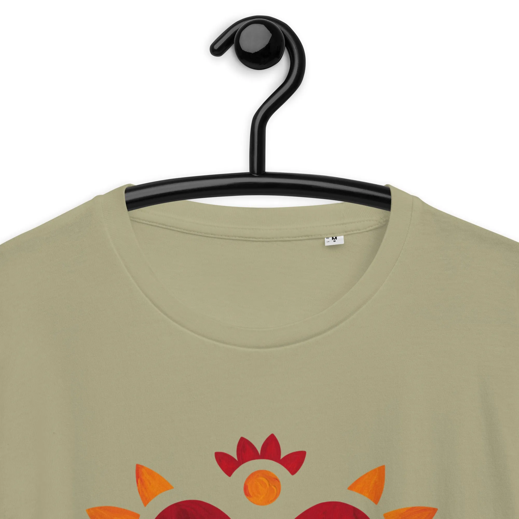 Flaming Heart - Unisex Organic Cotton T-Shirt