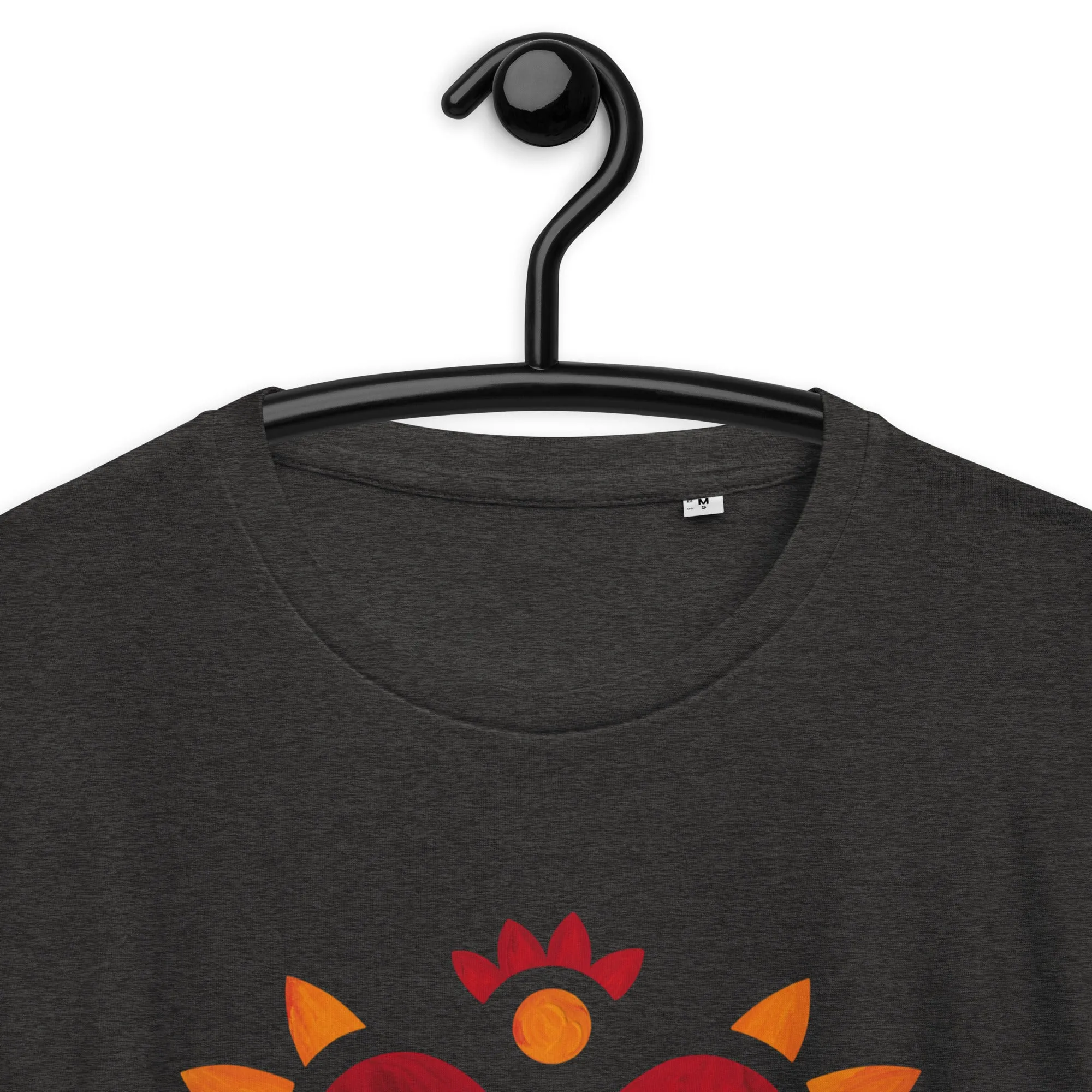 Flaming Heart - Unisex Organic Cotton T-Shirt