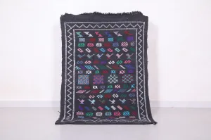 Flat Woven Kilim Rug - 3.3 FT X 4.9 FT | Moroccan Handmade Decor