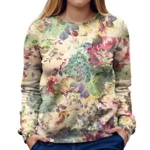 Flower Abstraction Womens Sweatshirt