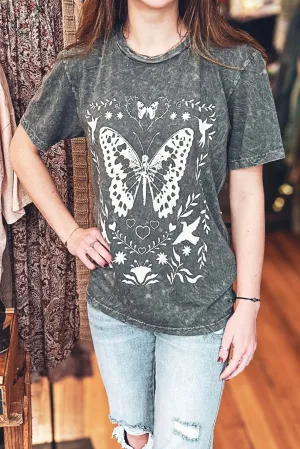 Flutter & Bloom Mineral Wash Tee