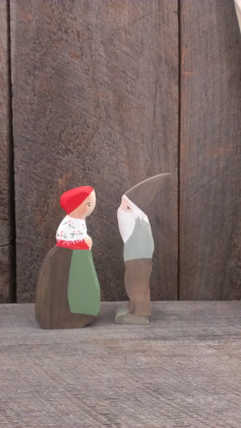 forest mama/  waldorf wooden figure