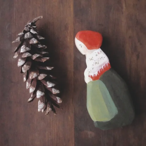 forest mama/  waldorf wooden figure
