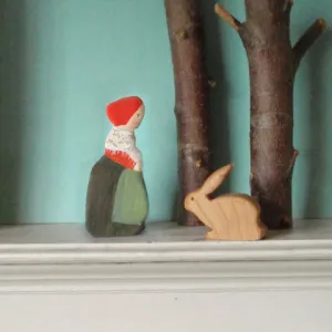 forest mama/  waldorf wooden figure