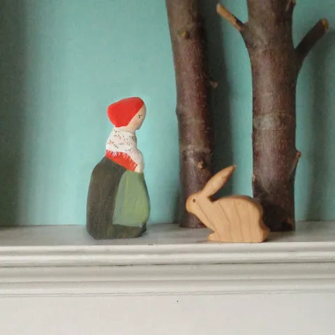 forest mama/  waldorf wooden figure