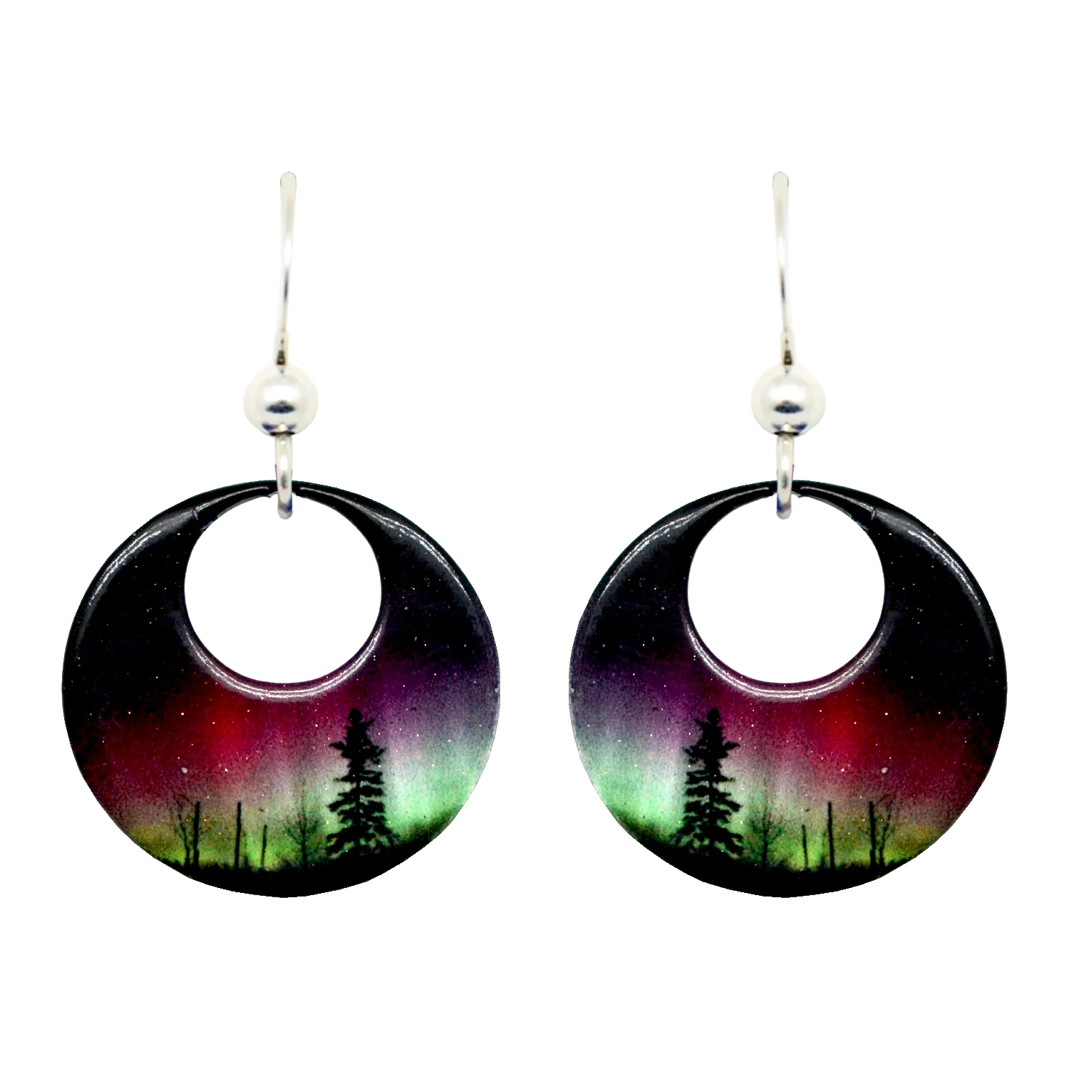 Forest of Lights Open Circle Earrings #2123