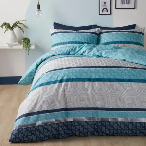 Fusion Rico Duvet Cover Set - Teal