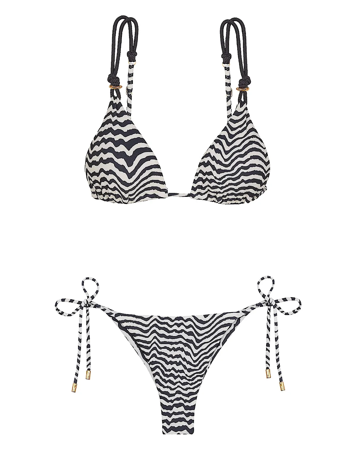 Gal Parallel Tri-Tie Side Bikini ::RET