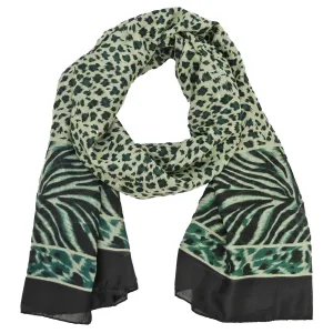 Gardenia Sheer Animal Print Scarf