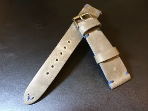 Genuine Leather Watch Strap 21mm in grey, Leather Watch Band 19mm, Handmade watch straps, Gift Ideas