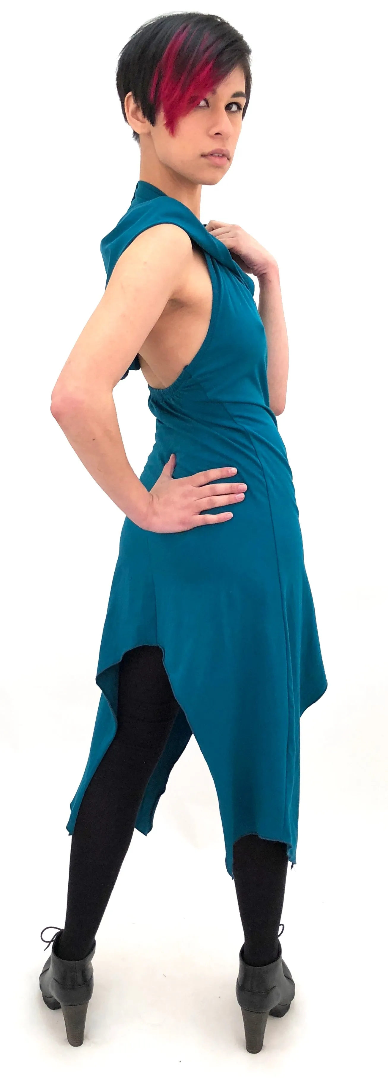 Geo Hood Dress