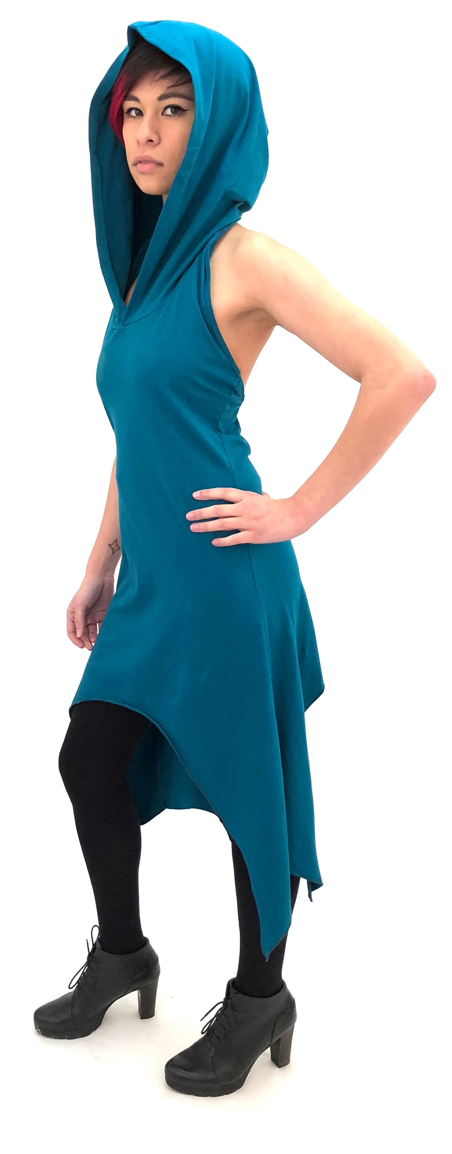 Geo Hood Dress