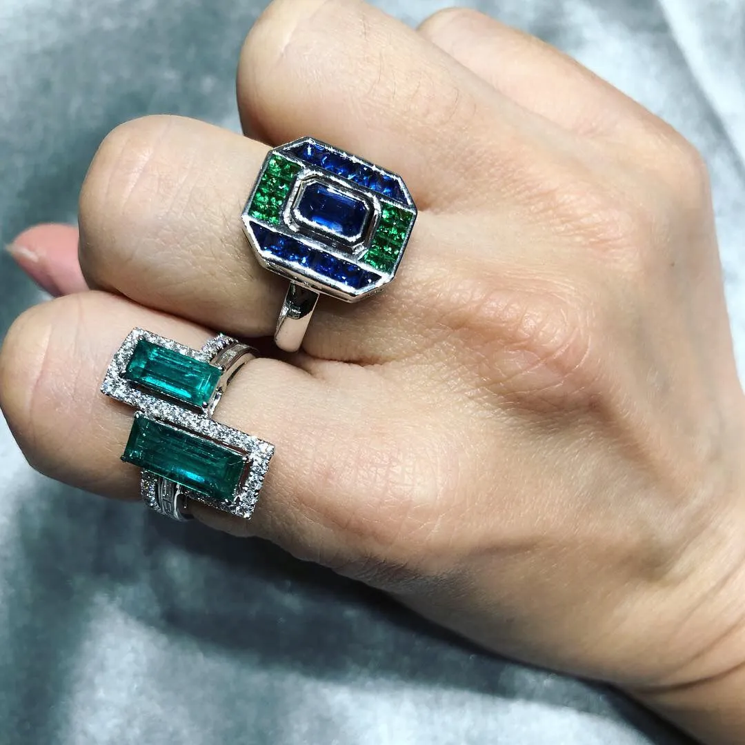 GeoArt Back to Basic Puzzle Center Stud Ring