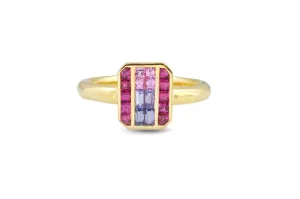 GeoArt Back to Basics Emerald Puzzle Ring
