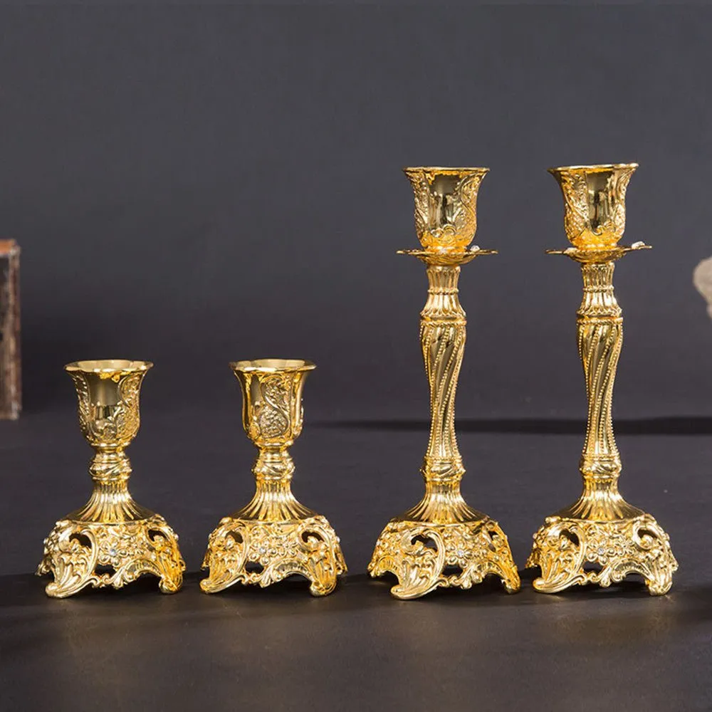 Geometric Decorations Candlestick – Razansy | Elegant Zinc Alloy Candle Holders