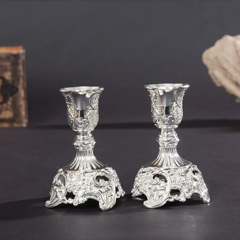 Geometric Decorations Candlestick – Razansy | Elegant Zinc Alloy Candle Holders