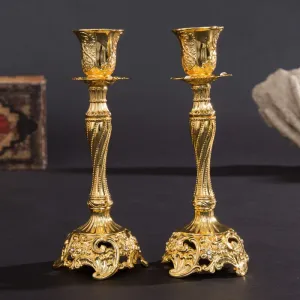 Geometric Decorations Candlestick – Razansy | Elegant Zinc Alloy Candle Holders