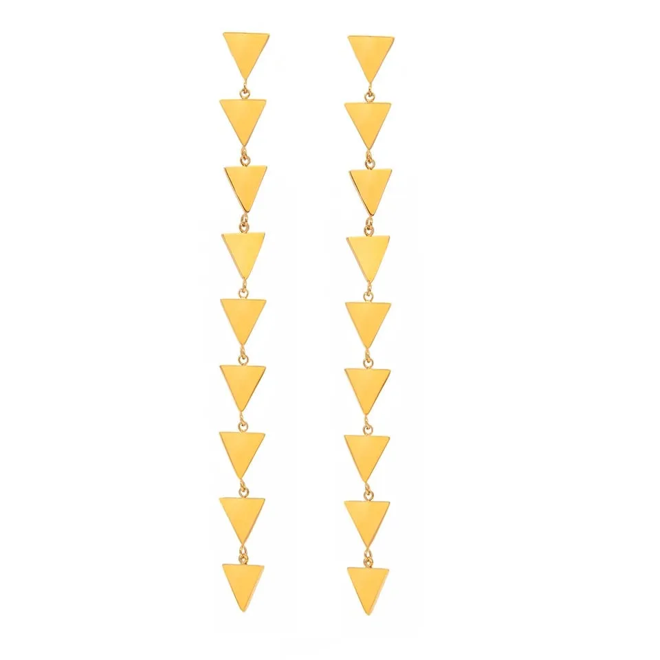 Geometric Triangle Earrings