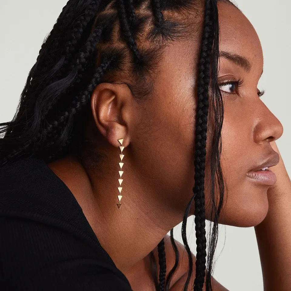 Geometric Triangle Earrings