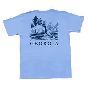 Georgia Duck Hunt Tee (Weathered Barrier Blue)
