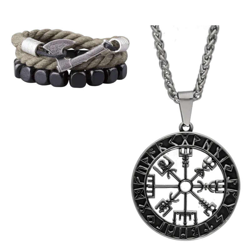 Gift Box Mjölnir Triquetra Amulet and Olrik Bracelet GB21