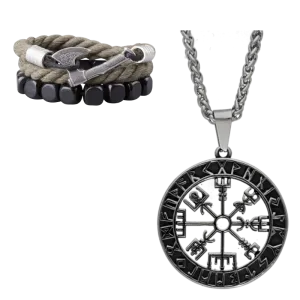 Gift Box Mjölnir Triquetra Amulet and Olrik Bracelet GB21