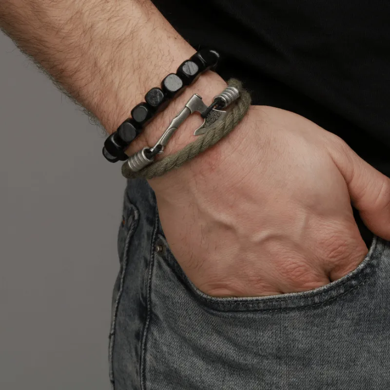 Gift Box Mjölnir Triquetra Amulet and Olrik Bracelet GB21