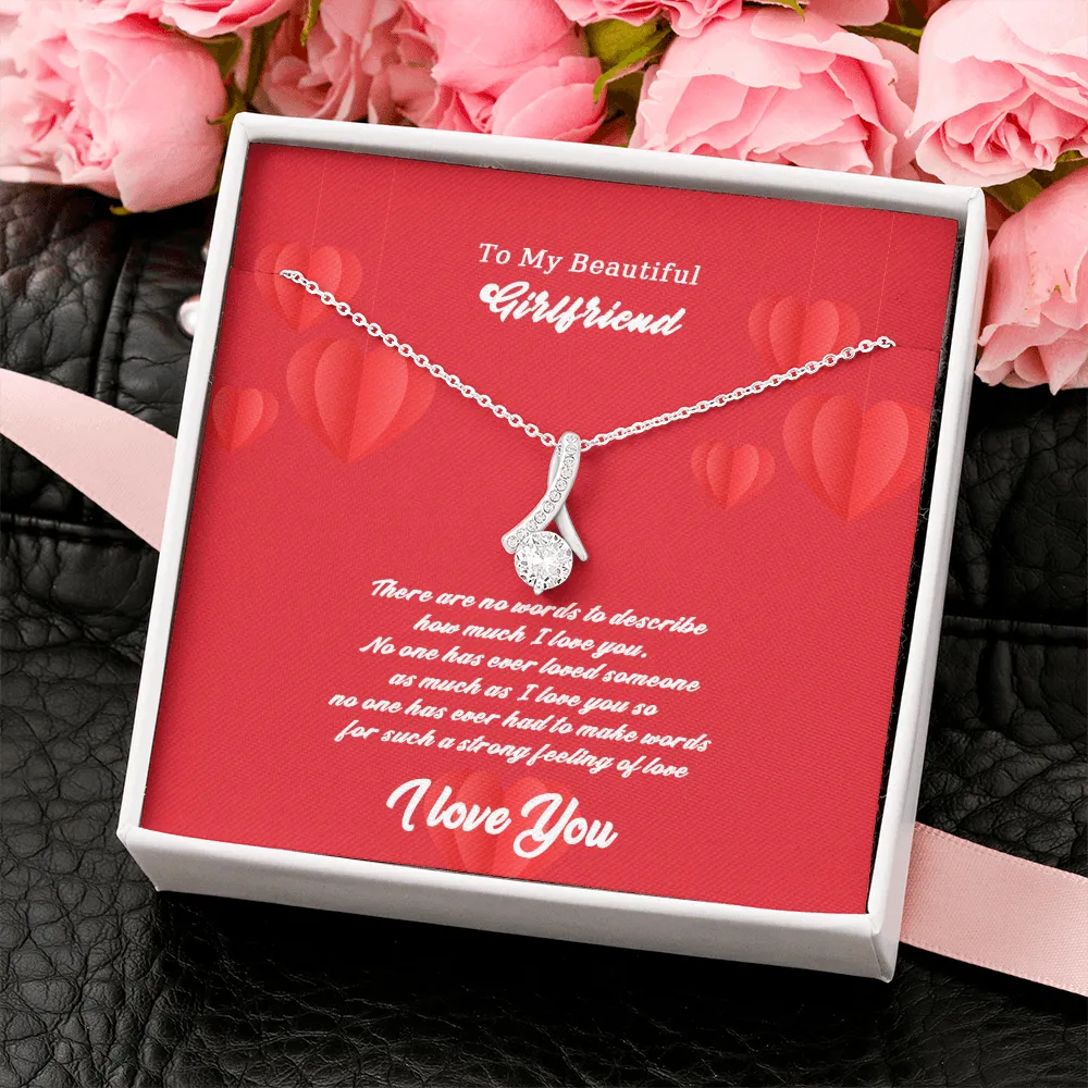Girlfriend - There Are No Words - Alluring Beauty Infinity Necklace Message Card