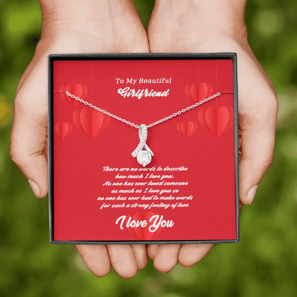 Girlfriend - There Are No Words - Alluring Beauty Infinity Necklace Message Card