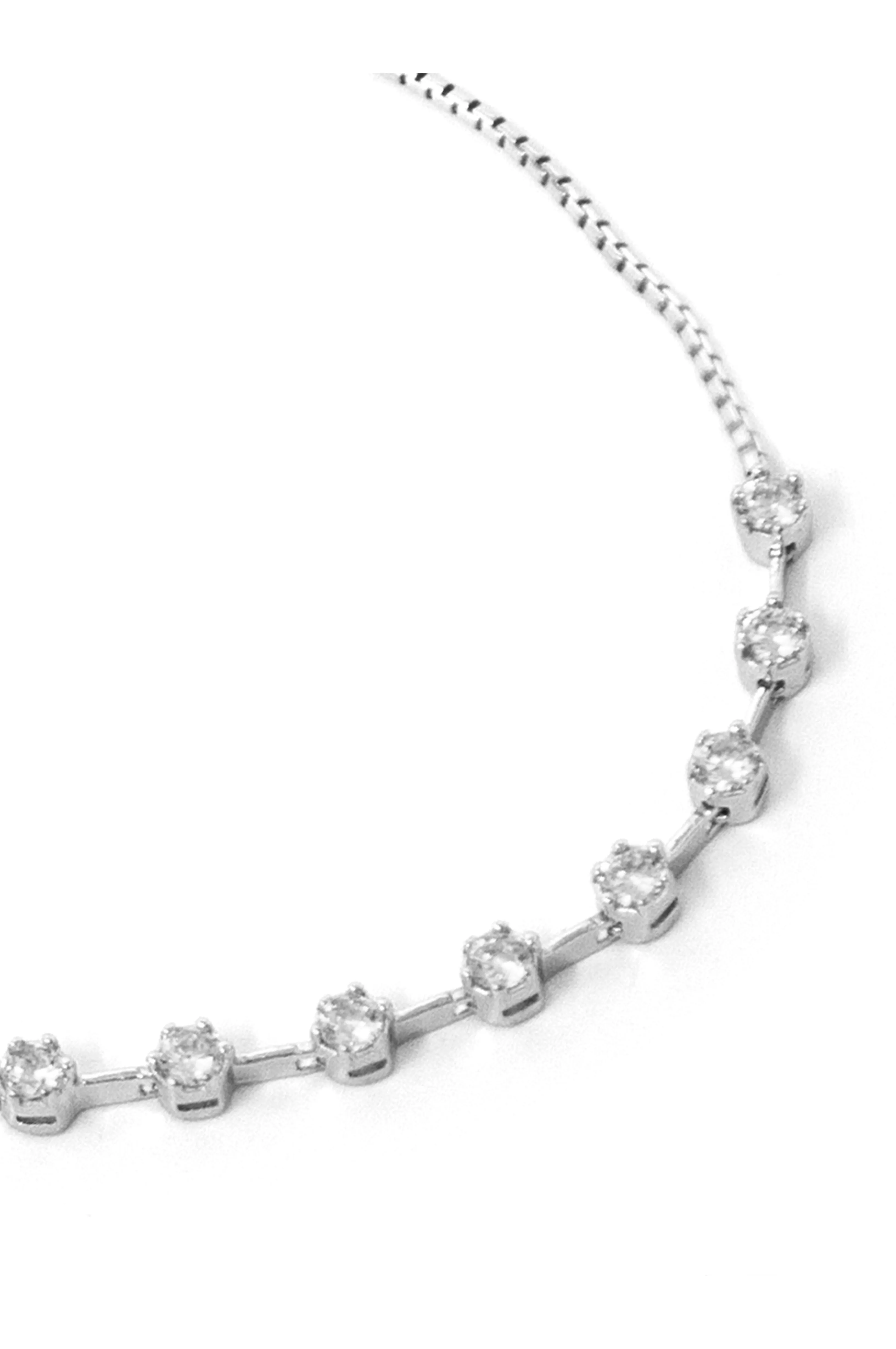 Glittering Arm Candy Sterling Silver Pull Chain Adjustable Bracelet
