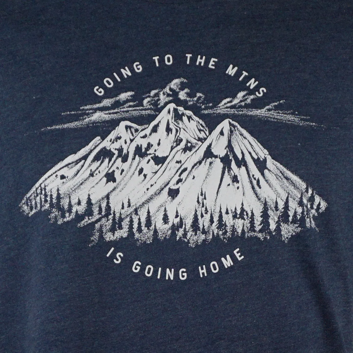 Going to the Mountains - T-Shirt - Mens - Midnight Navy